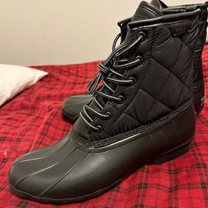 NEW Black Sperry Saltwater Duck Boots for Men
